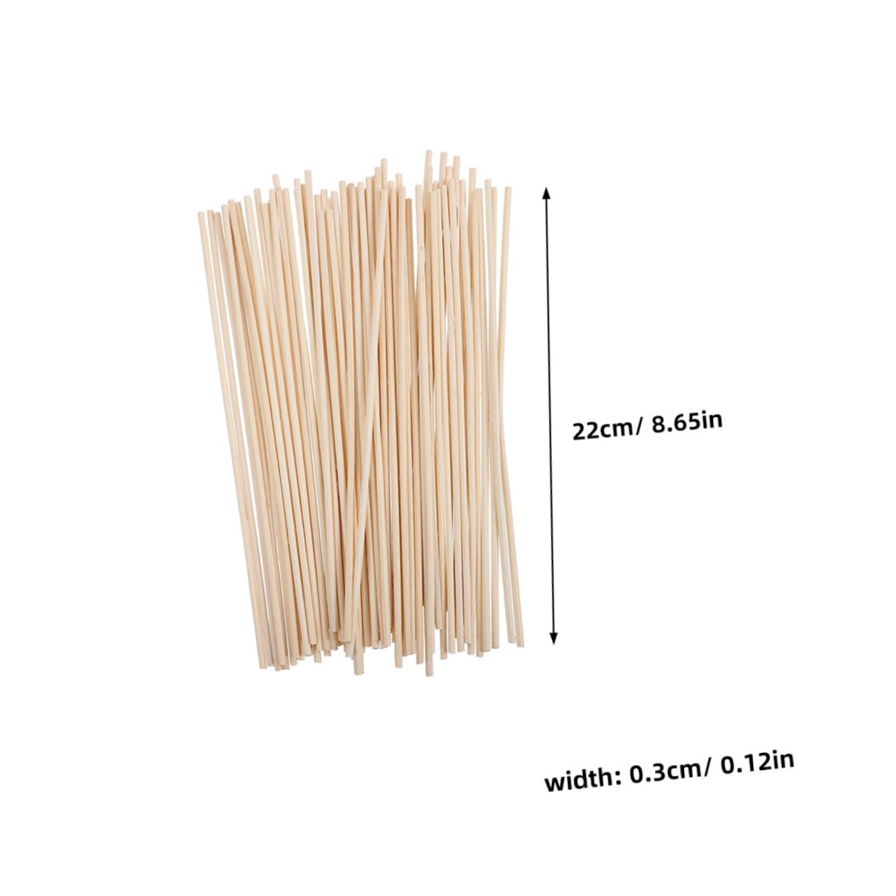 Cabilock 200pcs Natural Diffuser Replacement Sticks Supplies for Home Fragrance Decorative and Volatile Sticks for Diffusers and