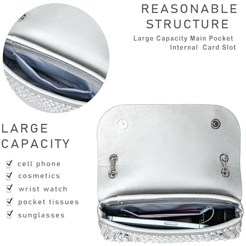 Image of Women's Evening Handbags Rhinestone Purse Crystal Evening Clutch for Women Formal