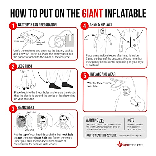 Morph Costumes - Diplodocus Dinosaur Kids Boys Or Girls Inflatable Blow Up Fancy Dress Costume - One Size #TOP6