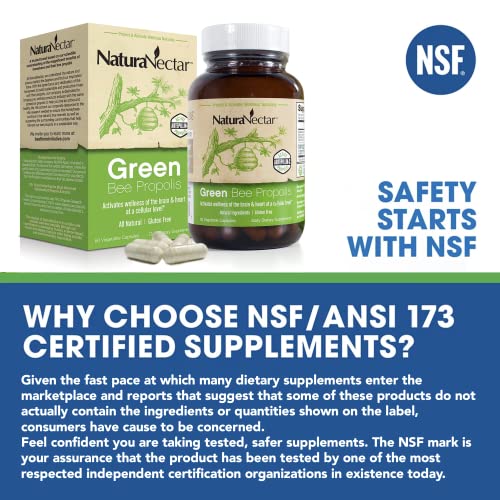 NaturaNectar Green Bee Propolis - NSF Contents Certified – Premium Brazilian Propolis - Image 3