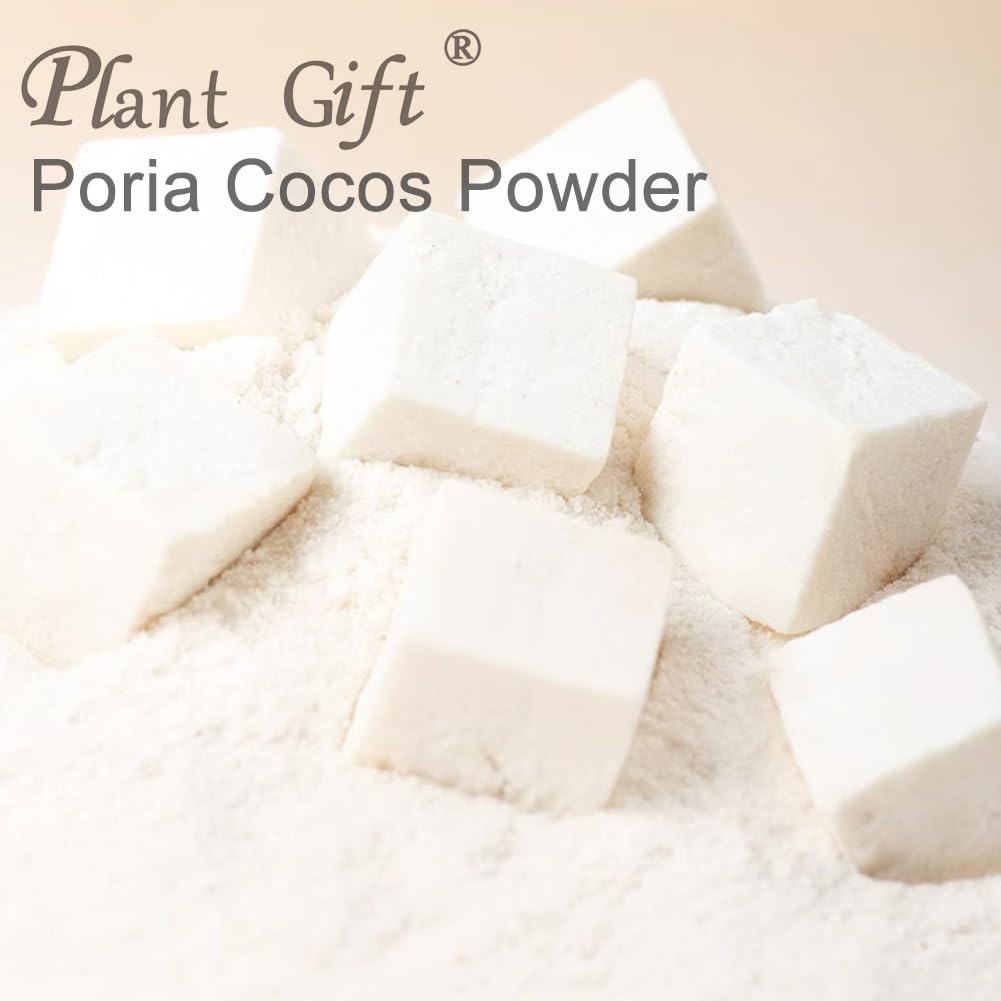 Plant Gift 100% Pure Poria Cocos Powder 茯苓粉 Farina naturale di cacao di poria, ottimo sapore per bevande, aggiunge sapore e sapore in polvere non OGM, senza riempitore, senza additivi 100G/3.25oz
