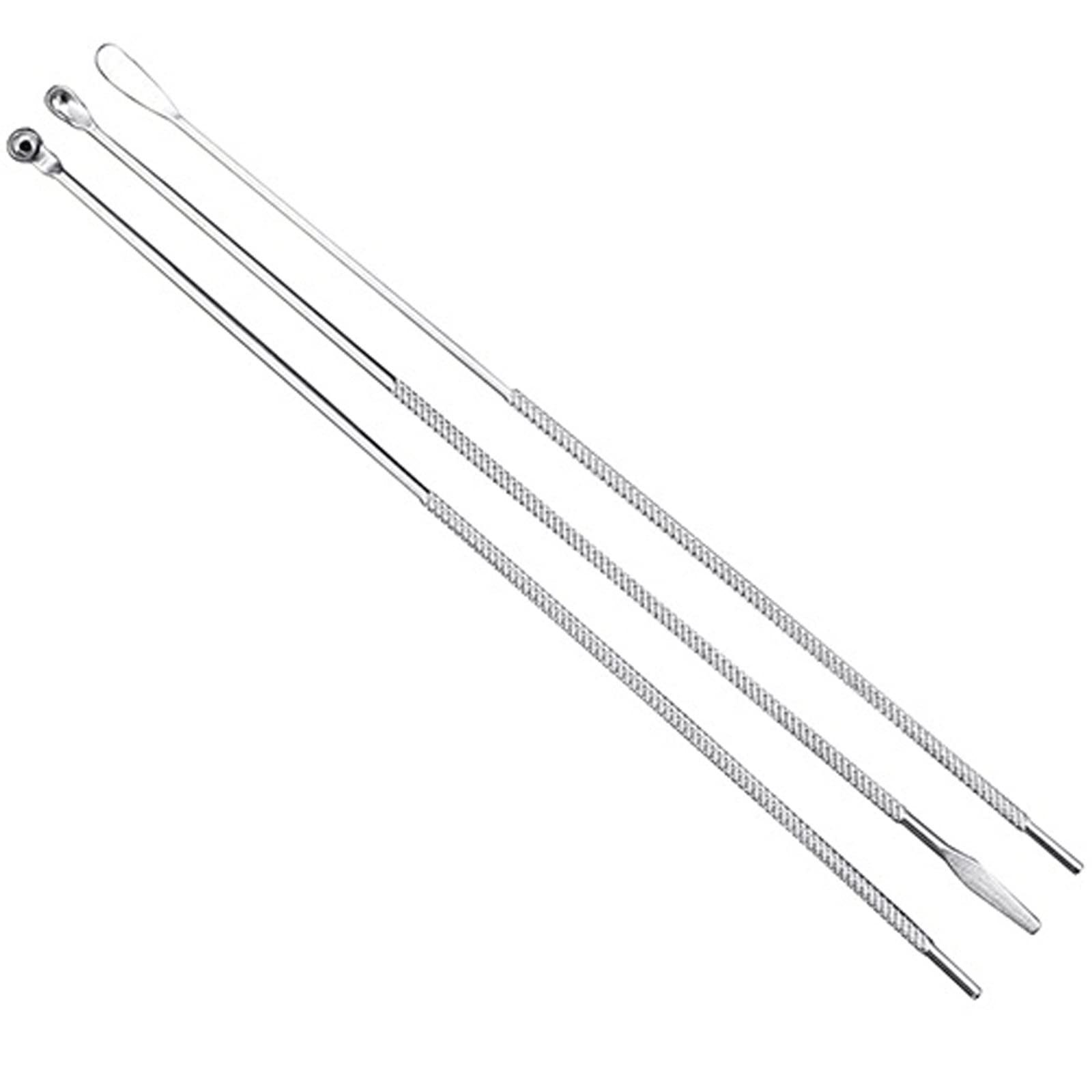 Produits d'élimination du cérumen Ensemble de Cure-Oreilles en Acier Inoxydable Dissolvant de Cire de Cure-Oreille Dissolvant de Curette de