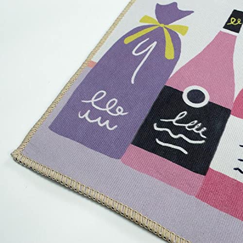 Image of Home Cloud Rubber 6mm Fruit Printed Thick Anti Slip, Washable, Big Size, Printed, Designer Folding Kitchen Mat for Floor Home Bedroom - , Standard Size (41 x 122 cm 41 x 61 cm)