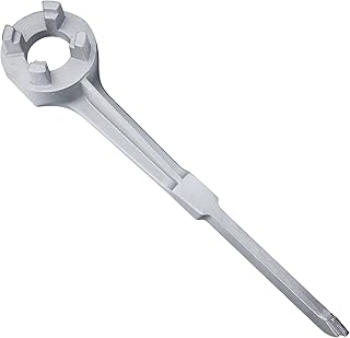 Bung Wrench 55 Gallon, Drum Barrel Wrench Aluminum Opener Tool for 10 15 20 30 50 55 Gallon, for 2 inch and 3/4 inch Bung Caps