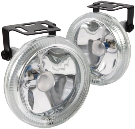 Universal 4" Round White LED Halo Fog Light Kit with Super White Lamps - Universal