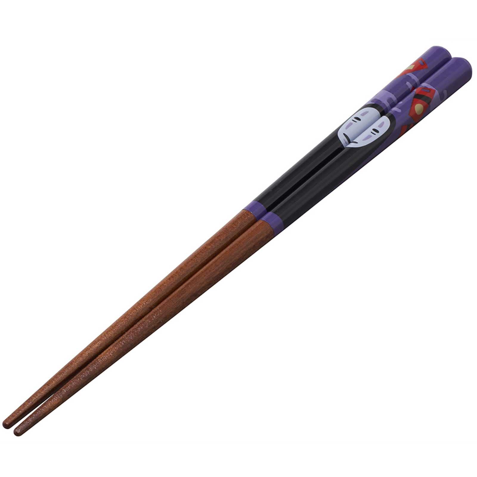 Spirited Away No-Face Kaonashi Lacquered Chopsticks 8.3in Ghibli Wood