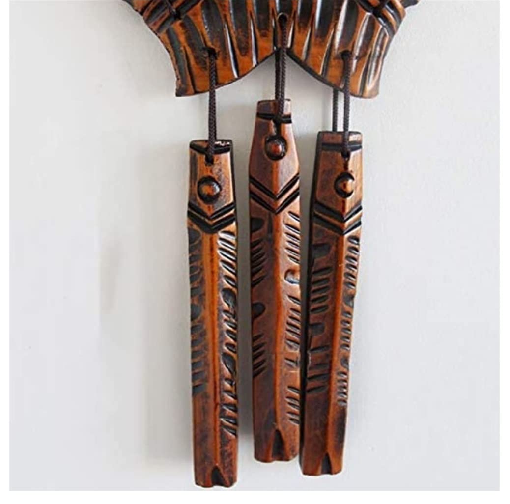 Campanelli A Vento All'Aperto Scacciaspiriti In Legno Per Esterni, 3 Piccoli Tubi A Campana In Per Decorazioni Per La Casa All'aperto O Al Chiuso Decorazione Interna
