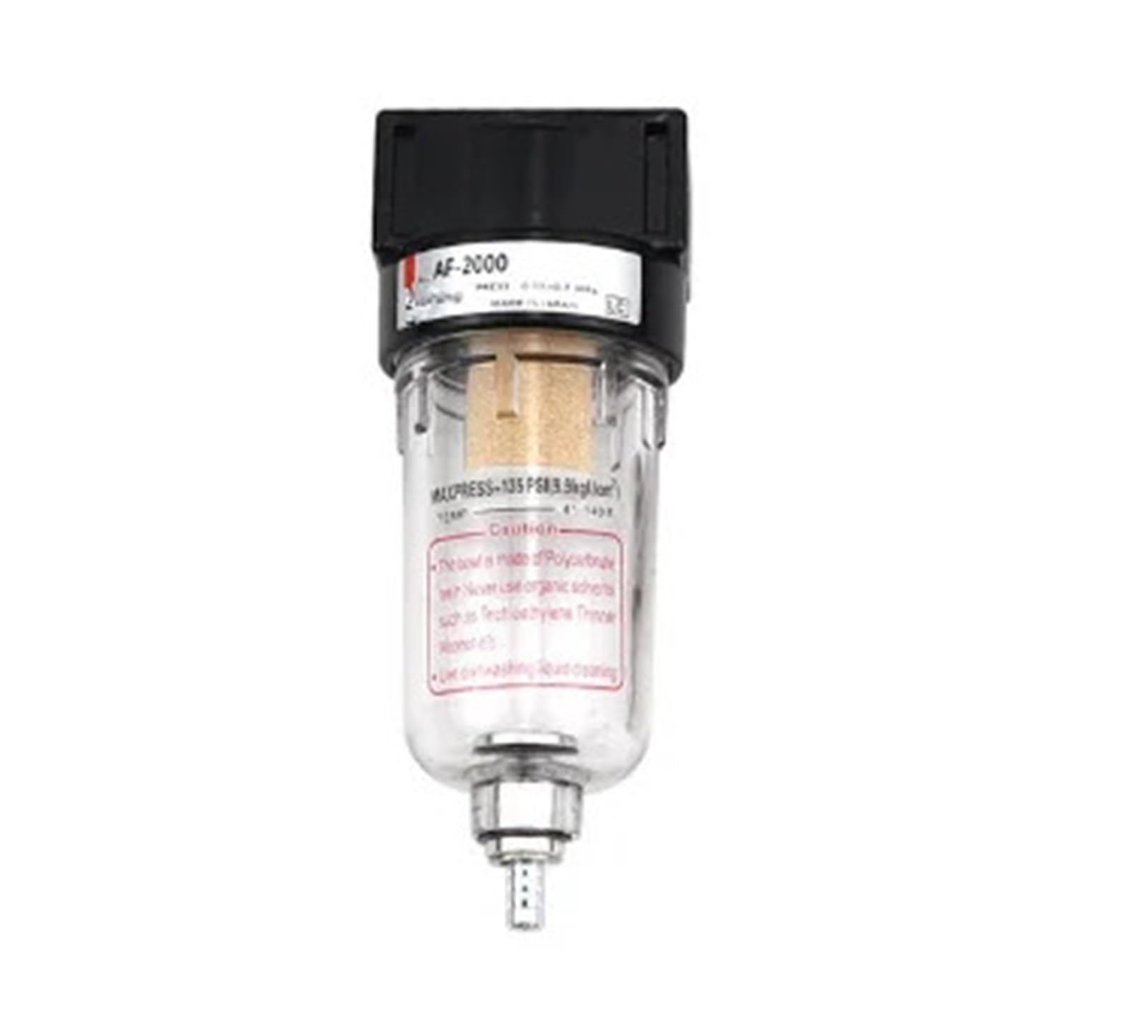 Jwvialel 4Mm Fittings Air Source Processor Af2000 Oil Water Separator Compressor Spray Paint Gun Filter Single Component Drainage 1Pcs(4Mm Fittings)