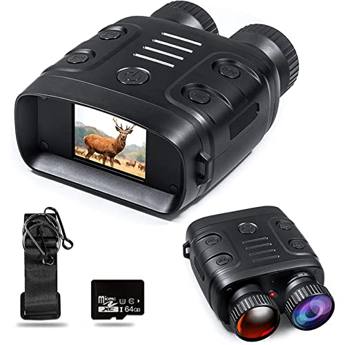 Binoculares de visión nocturna 1080P HD con infrarrojo de 850nm y zoom 5x para camping