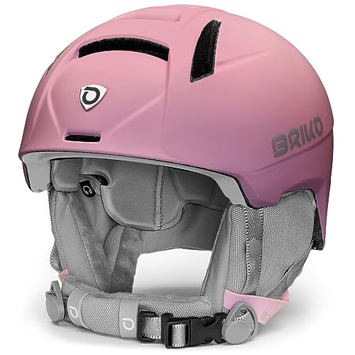 Casque femme Briko Perla Lilac Petals taille ML anti-choc et doux