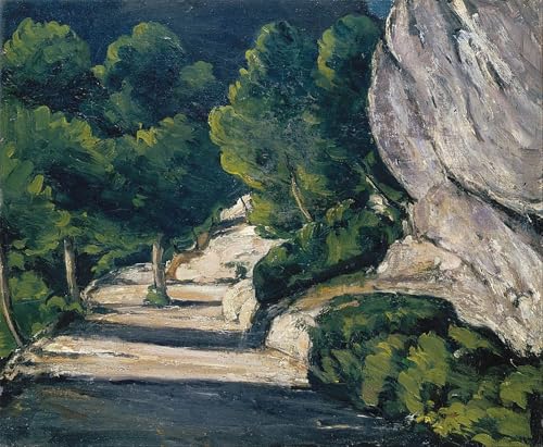 Affiche toile Cézanne paysage de montagne pour décoration mural salon