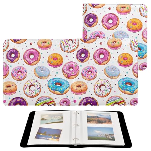 Álbum de fotos adhesivo DIY con anillas de 3 anillos para 40 páginas tamaño 8x10 miniatura 2