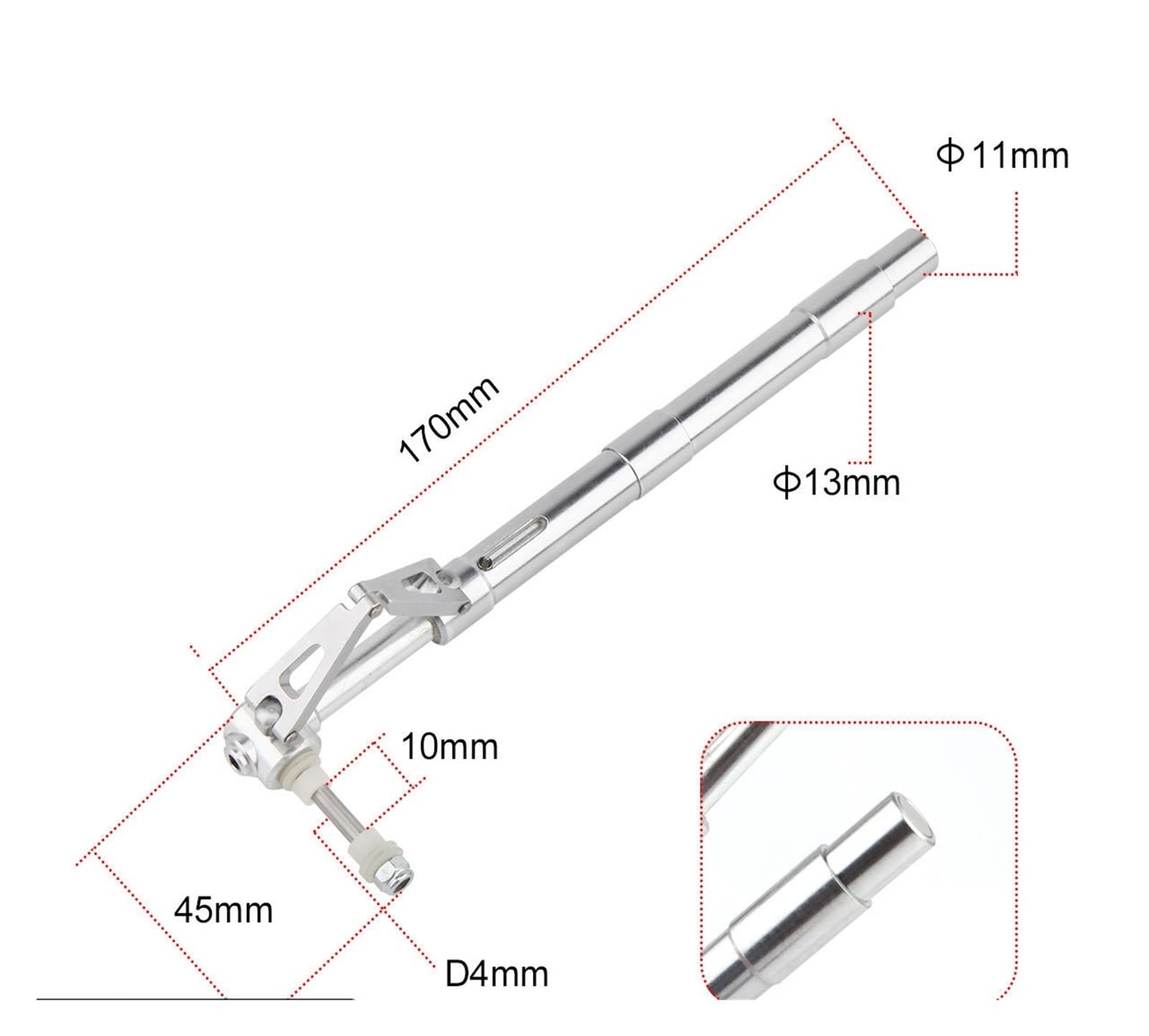 Carrello Di Atterraggio Antivibrante Da 11 Mm 170 Mm, For Drone Aereo RC | Carro da 170 mm, gambe ammortizzanti, adatto a tubi della fusoliera da 11 mm, quad aereo RC.