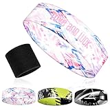 Kinder Stirnband Set, Elastisches Schweißband für Jungen & Mädchen, 5-18 Jahre Sport Stirnband Kinder, Atmungsaktives Haarband, Cooles Design für Aktive Teenager