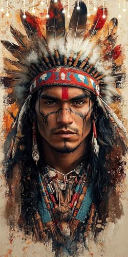 ペイントバイナンバー 男 塗り絵 数字 フェザー DIY ペイントで描くキャンバス 絵の具をつける 時間をつぶす アートクラフト 簡単初心者向け 数字によるアクリル 水彩手塗り 子供用ャンバスクラフトフレームレス リビング装飾 70X180cm P0-32