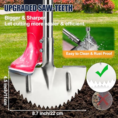Herramienta para bordes de césped ajustable de acero inoxidable miniatura 2