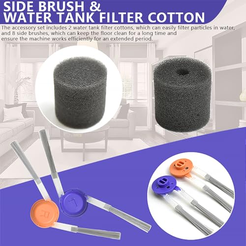 Accessories Replacement Compatible with Narwal Freo Z10/ Freo Z10 Ultra Robot Vacuum, 2 Main Brush, 6 Hepa Filter, 6 Dust Bags, 8 Mop Pads, 6 Side Brushes, 2 Water Tank Filter Sponge (Freo Z10 Kits) by CassiLyra - Image 7
