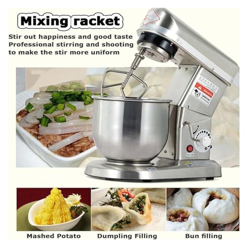 Kommerzieller Standmixer, 10 l, elektrischer Küchenmixer zum Backen, 3-Gang-Lebensmittelmixer mit Schüssel für Pizzeria und Kuchenmischung