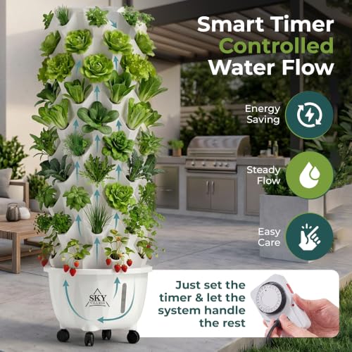 Sky Village Outdoor Hydroponic Growing System, 48 Plant Sites, 6-Tier - Image 4