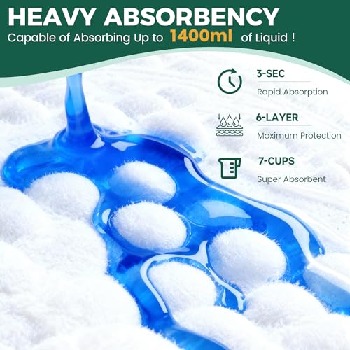 Image of 100 Count Dog Pee Pads Extra Large 28 inchx34 inch, Super Absorbent X-Large 100 Pack Puppy Pads Leak-Proof & Quick-Dry Disposable XL Potty Pee Pads for Dogs, Puppies, Doggy