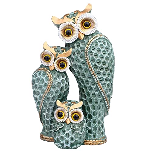 Baoblaze Decoração de estátua de família de nórdica para estante sala de dormitório escritório, Verd