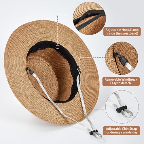 Sombrero de playa de paja para mujer verano talla M miniatura 5