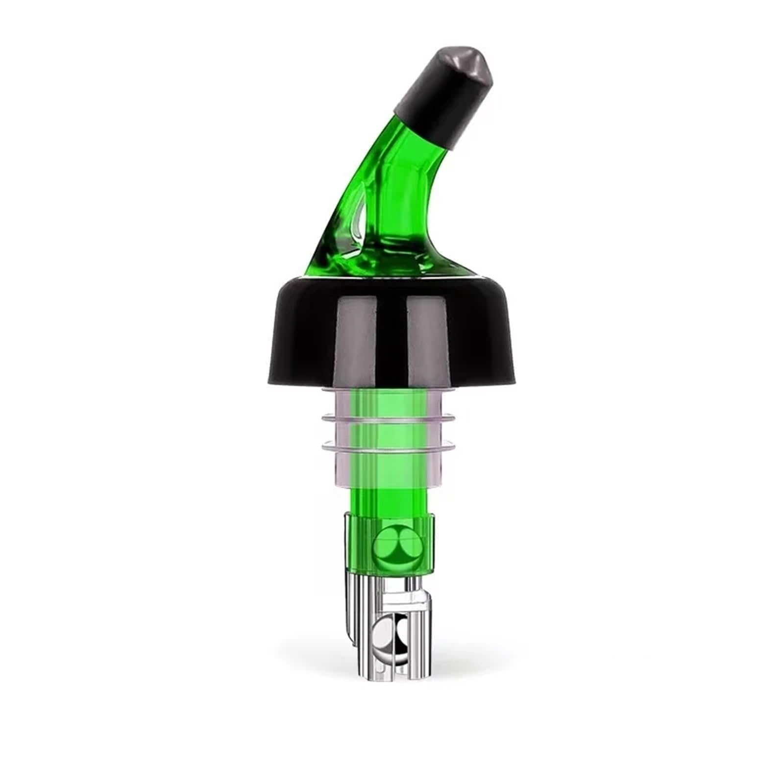 Lot de 10 becs verseurs à vin réglables avec capacité de 20, 30, 45 ml (vert, 45 ml)