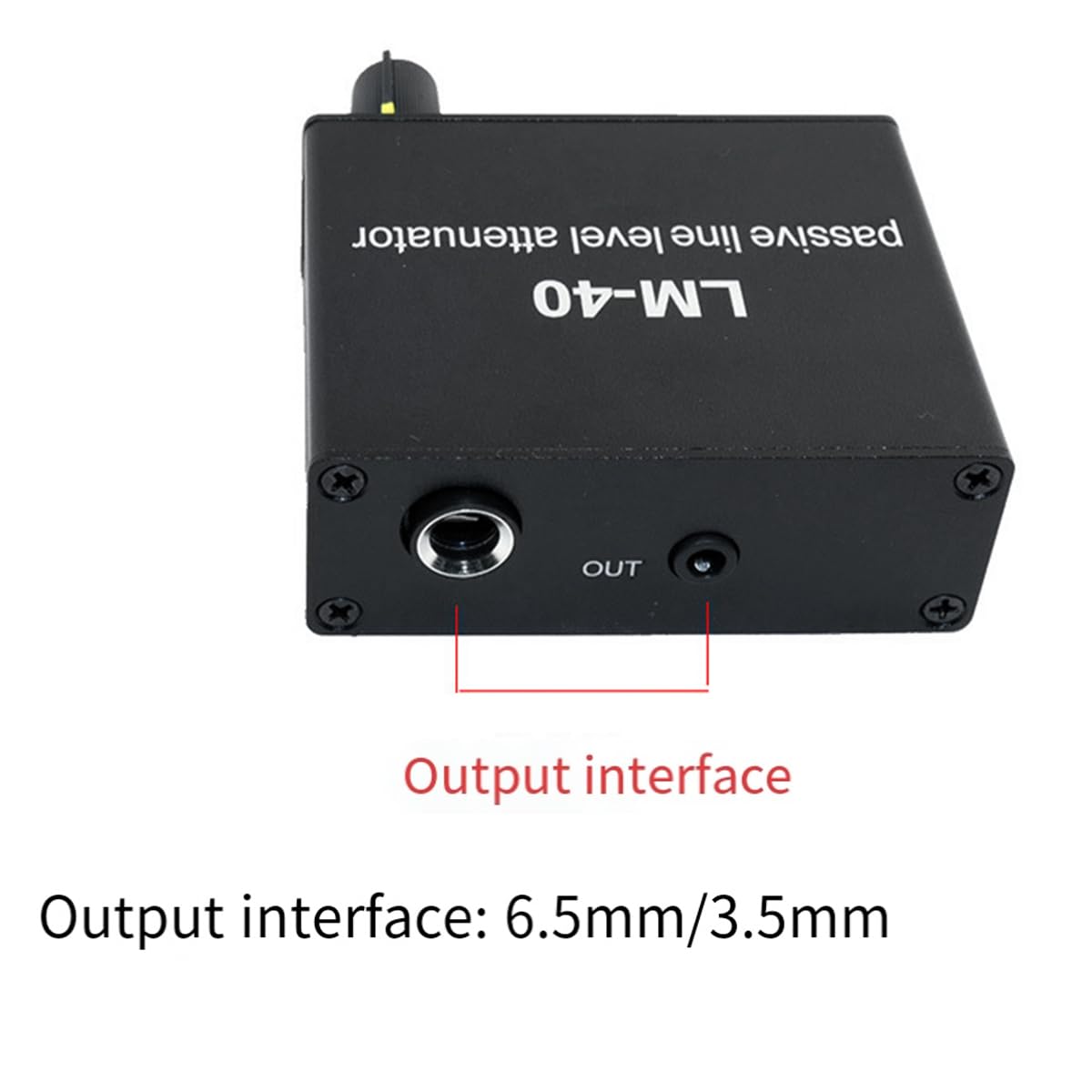 Atténuateur Audio Passif, Carte Son de Signal de Sortie Ligne, Haut-Parleur, Microphone, Convertisseur de Niveau Haut et Bas + Ligne 6,5
