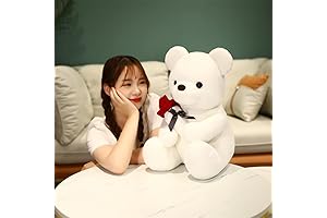 Adorable Happy Meeting Rose Toy-White 45cm