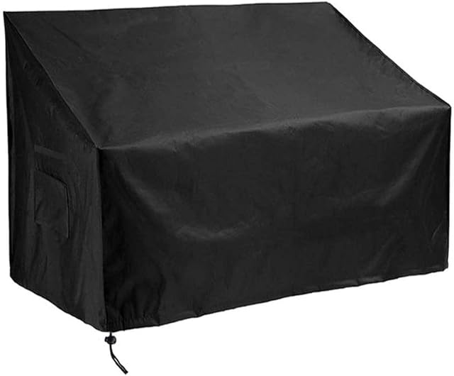 Garden Bench Cover, 2 Seater Patio Bench Love Seat Cover, Anti-UV & Waterproof Patio Rattan Furniture Protective Covers Rip Proof Lounge Deep Chair Cover