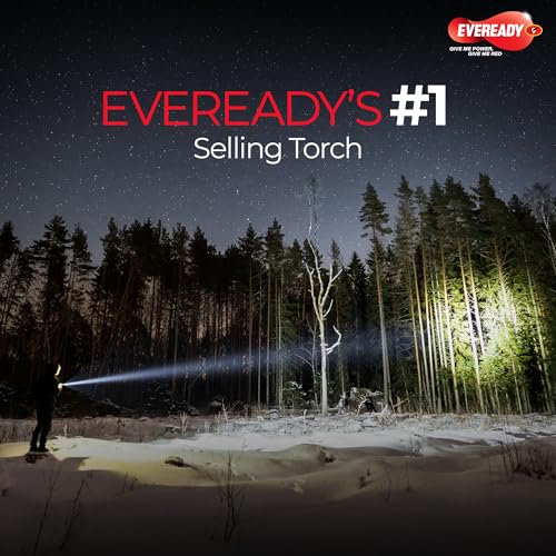 Image of EVEREADY DL47 Mega Josh, 0.75W Emergency Torch, Durable ABS Plastic Body, Bright White LED Torch, Powered by 3xAA Eveready Batteries, Pack of 8