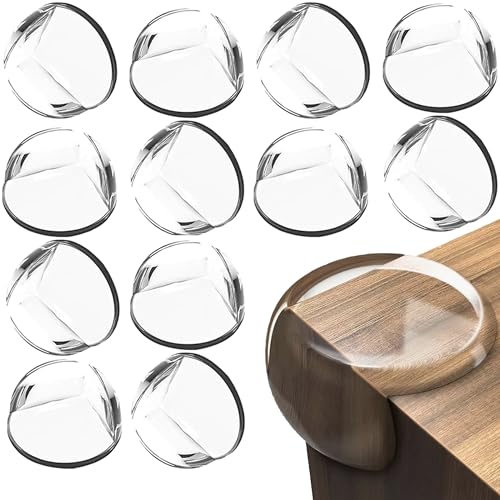Clear Table Corner Protectors for Kids - 12PCS