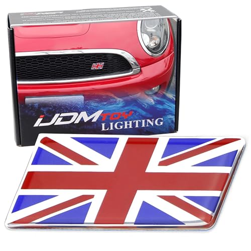Insignia de bandera de Reino Unido con herraje para rejillas de coche británico