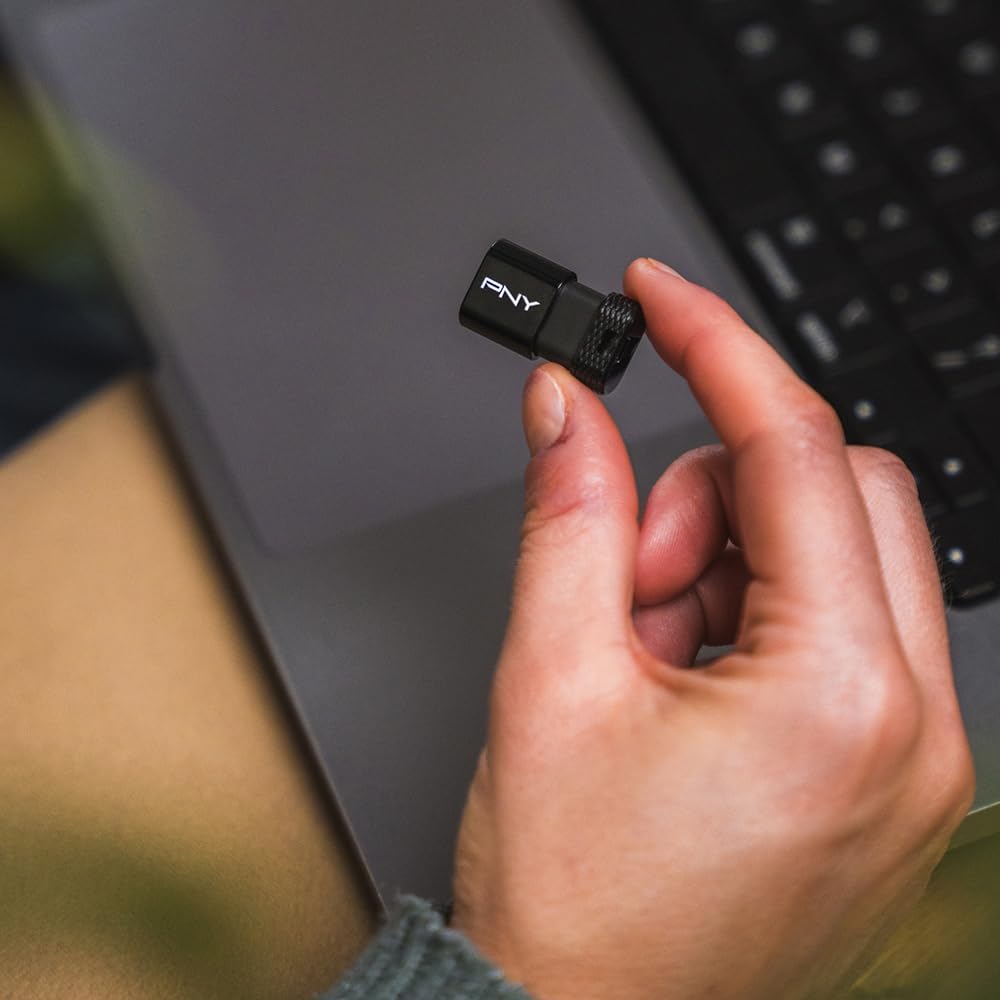 PNY 64GB Elite-X Fit Type-C USB 3.2 Flash Drive - zaawansowana wydajność do 200MB/s odczytu, wygodny przenośny magazyn danych, ultra kompaktowa konstrukcja, złącze Type-C