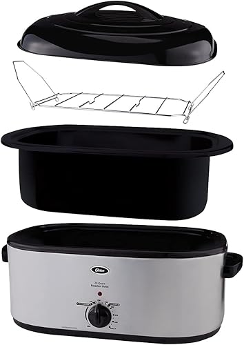 Miniatura 2 de Oster Horno asador con tapa autoblocante  22 cuartos de galón acero inoxidable