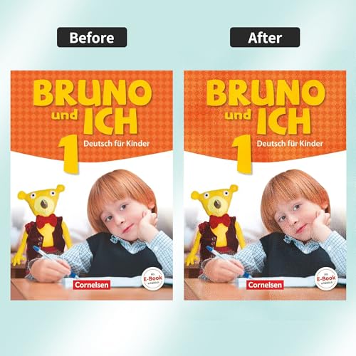 Image of EULANT Pack of 10 Sticky Book Covers, Self-Adhesive Book Cover Film, Transparent School Book Covers, Waterproof Protective Covers for School Books /Hardcover /Passports, Cut as desired, B5