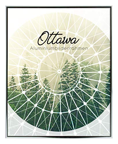 BIRAPA Ottawa - Cornice portafoto in alluminio, 35 x 47