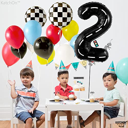 Image of KatchOn Black Number 2 Balloon 40 Inch
