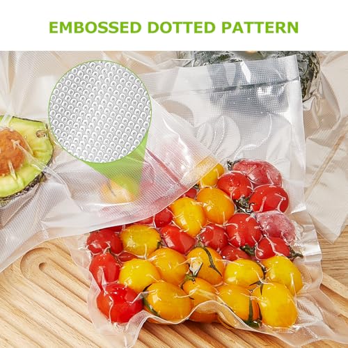 Image of Bonsenkitchen Precut Vacuum Sealer Bags, 500 Pint 6 inch x 9 inch Food Sealer Bags | Commercial Grade, Heavy Duty, Customized Size Vacuum Bags for Vac Storage, Meal Prep or Sous Vide Cooking