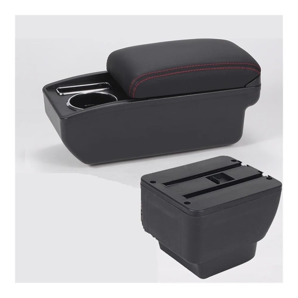 AIERDEYP Car Armrest Box For Mazda 2 Demio Car Armrest Box