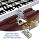 Dachhaken Edelstahl A2 Verstellbar für Solarmodul Halterung Photovoltaik Seitenmontage Zubehör Solar PV Dachhalterung