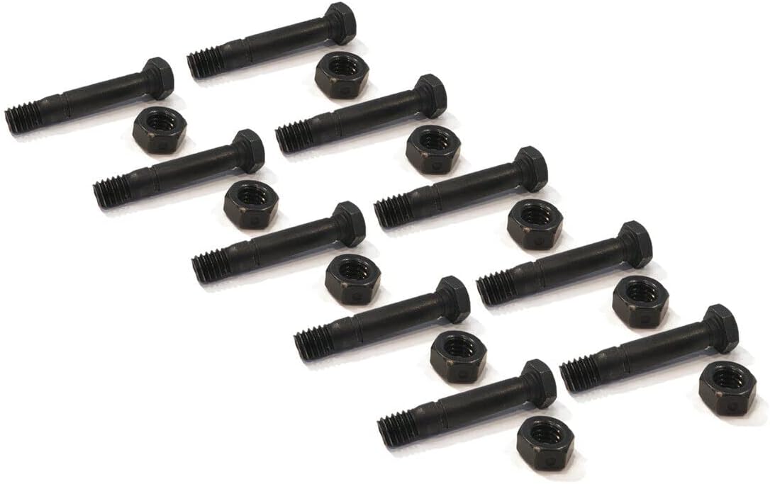 The ROP Shop | (Pack of 10 Shear Pin Bolt & Nut for Ariens Platinum SHO 28 921039, 921048
