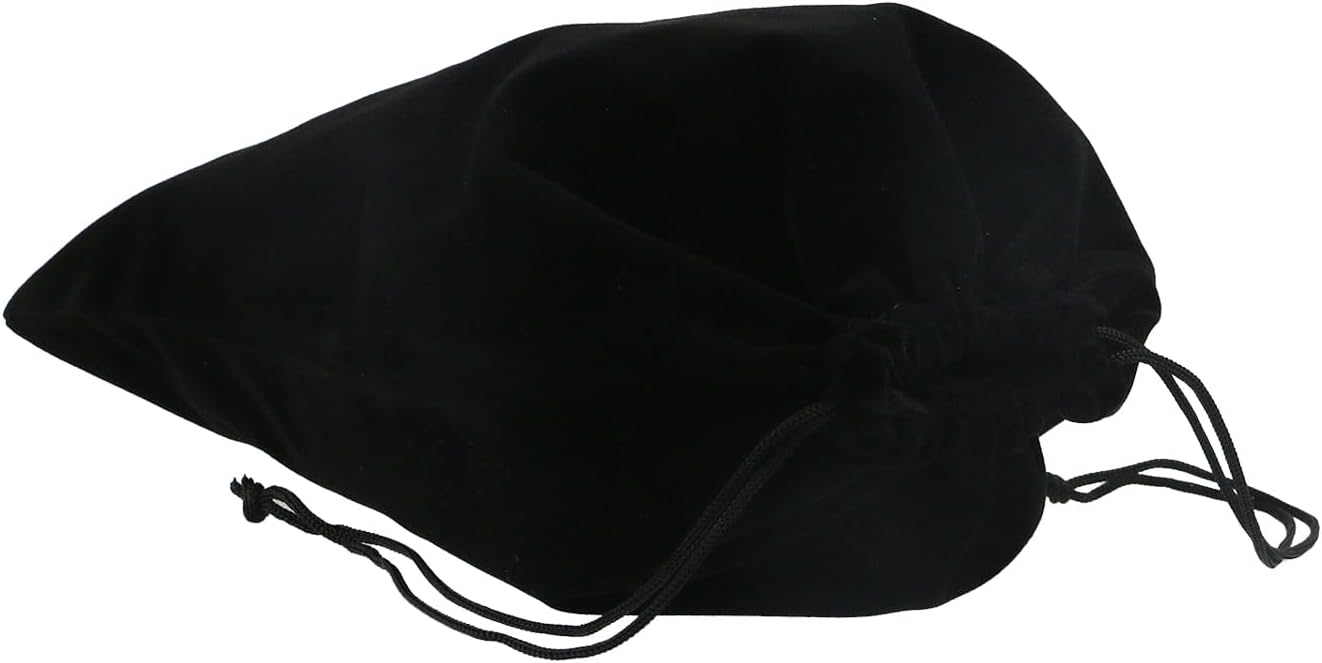 Nicerity 10Pcs Large Velvet Bags with Drawstring 8x10 Inch Cloth Jewelry Pouches for Jewelry, Wedding Favors, Candy Bags (Black) - Image 4