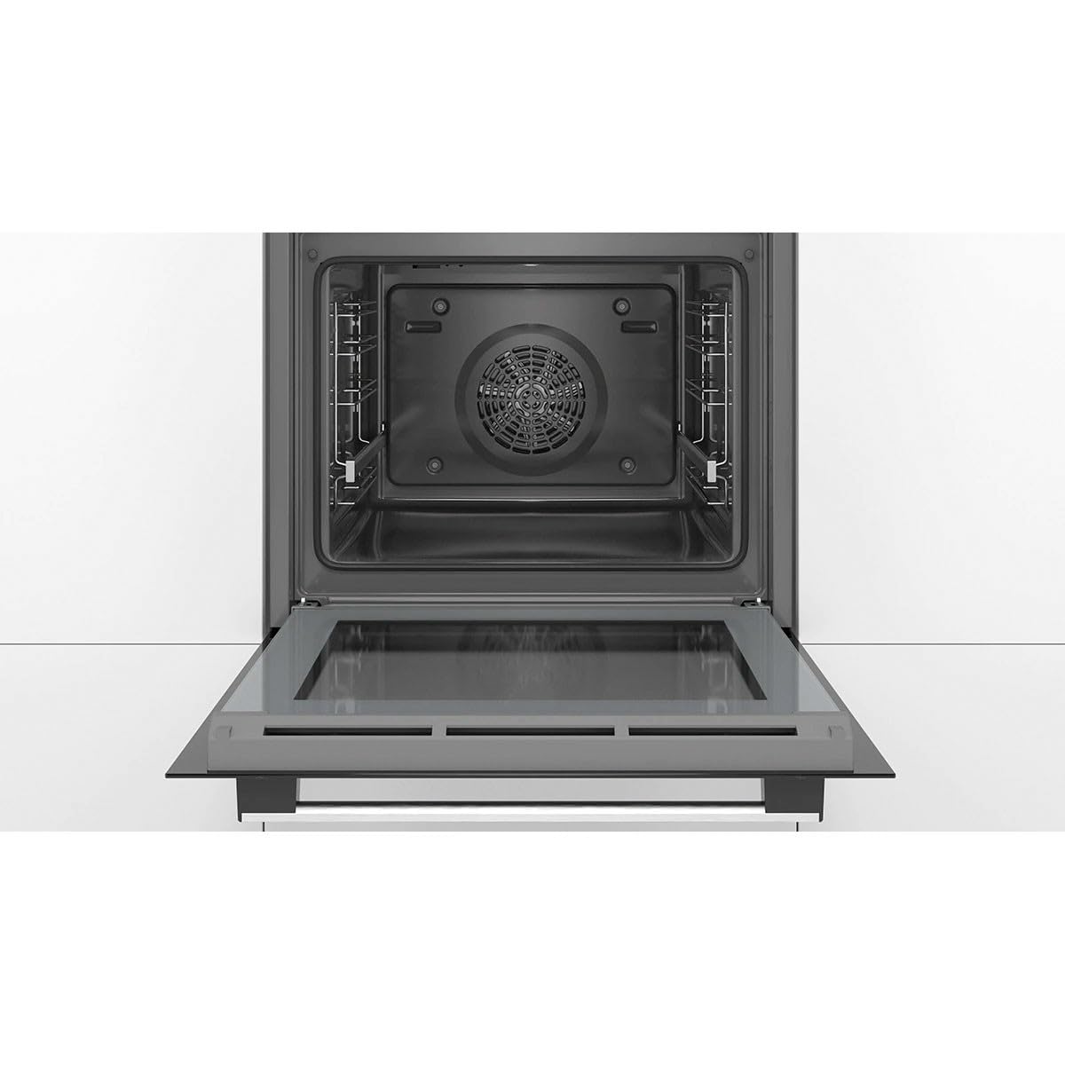 Bosch Series | 4 HBA512ES0 - Electric oven, Cleaning with Aqualisis, 60 x 60 cm, hidden remotes, 1 guide, Black