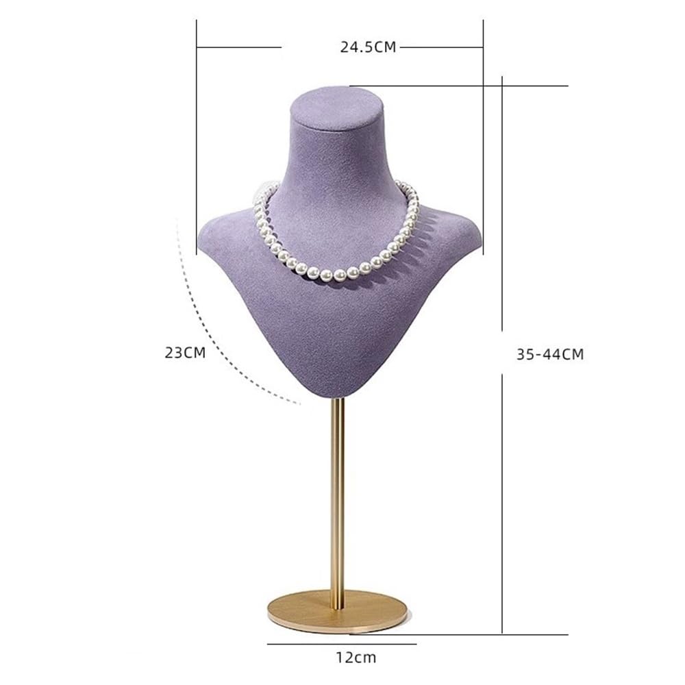 stojak na biżuterię Moda z mikrofibry chowane aluminiowe okno stojak na biżuterię stojak wystawowy na naszyjniki sklep jubilerski stojaki na zawieszki stojak na biżuterię(Biały)