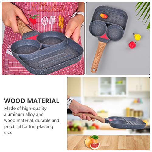 Cabilock Frigideira para ovo frito, ovo, antiaderente, frigideira, frigideira, panqueca, molde antia