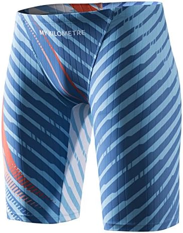 MY KILOMETRE Herren Jammers Lang Badehose Schwimmen Badeanzug Jammer