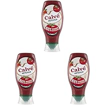 Calvé Ketchup, Formato 430 ml, Ketchup Classico, Senza Glutine, Senza Conservanti e Coloranti, Vegano (Confezione da 3)