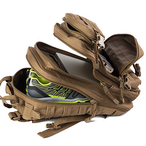 Small 30L Rucksack Military Tactical Backpack Flag Patch Outdoors Bug Out Bag #TOP4