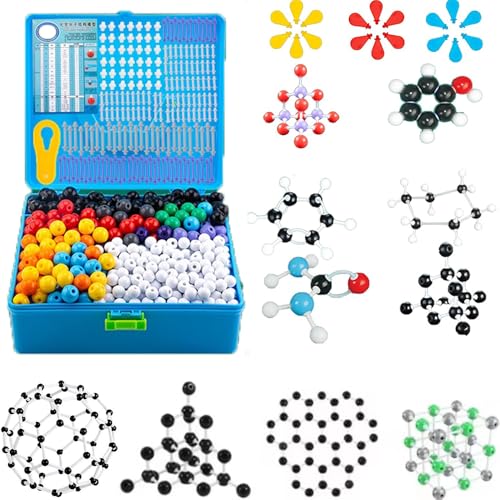 Molekülbaukasten,Molecular Chemistry Model Kit,Organische Chemie Molekülmodell Set,969PCS Chemiebaukasten Molekülbaukasten,für organische und anorganische Chemie Lernen Erhöhen der Weltraumfantasie
